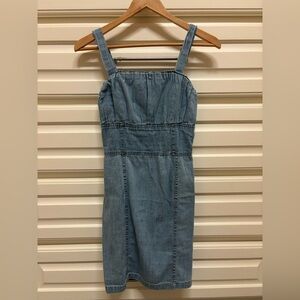 Denim mini-dress